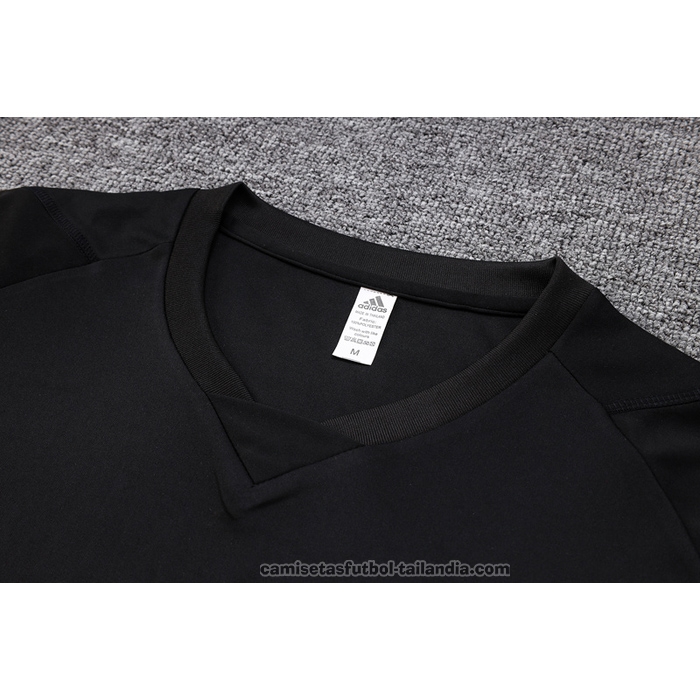 Chandal del Real Madrid Manga Corta 23/24 Negro - Pantalon Corto